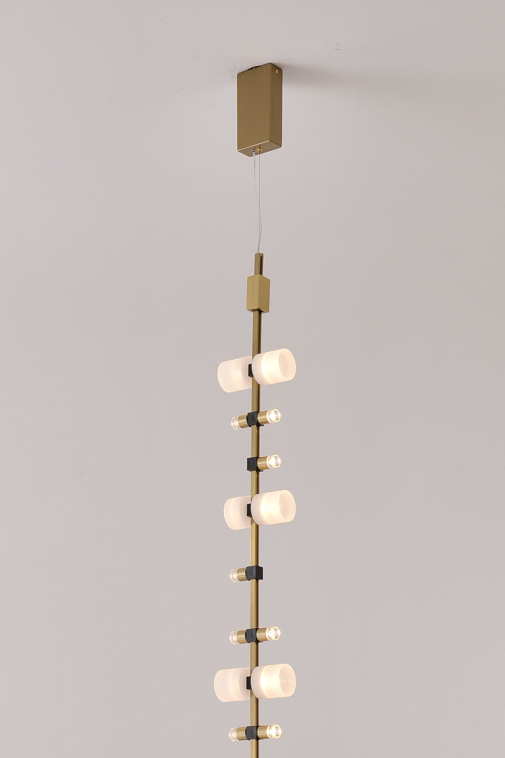 
Royal Brushed Copper Vertical LED Pendant Light