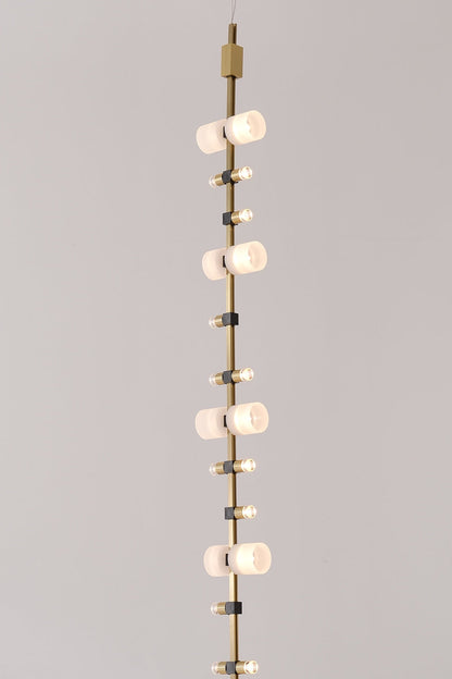 Royal Brushed Copper Vertical LED Pendant Light