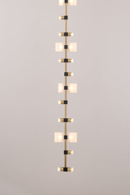 Royal Brushed Copper Vertical LED Pendant Light