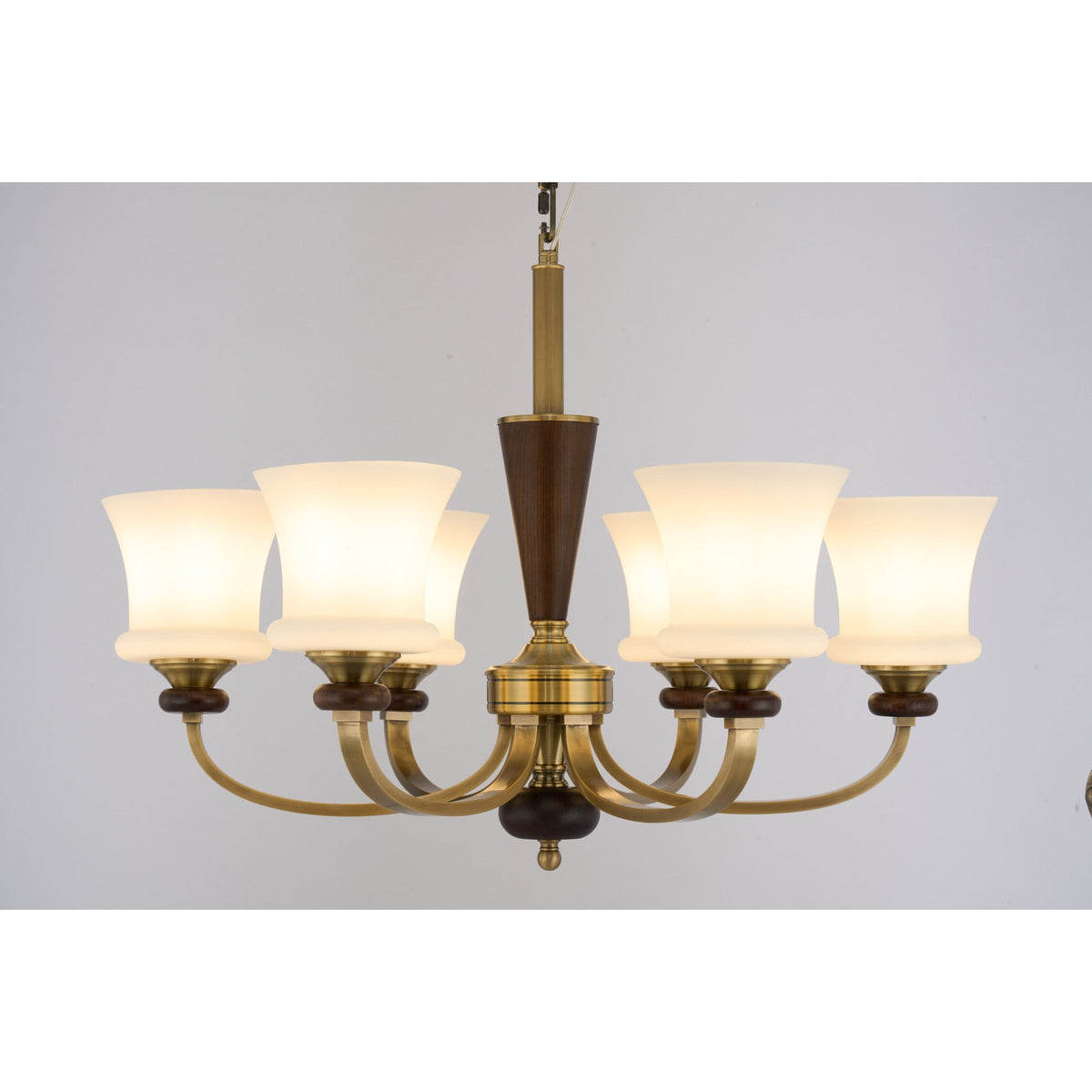 
Caldrienne six-light chandelier complete real product view