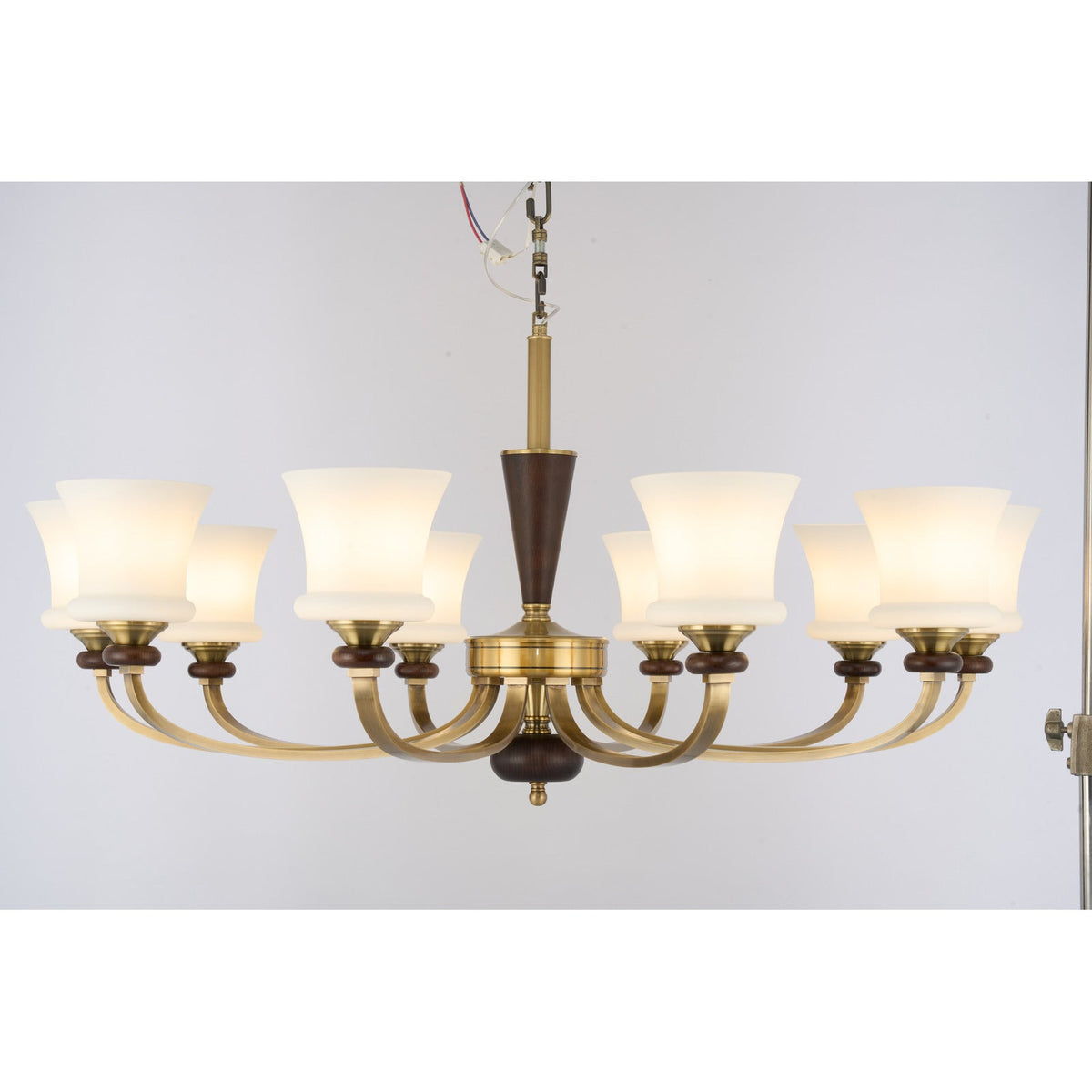 
Caldrienne ten-light chandelier complete real product view