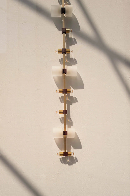 Royal Brushed Copper Vertical LED Pendant Light