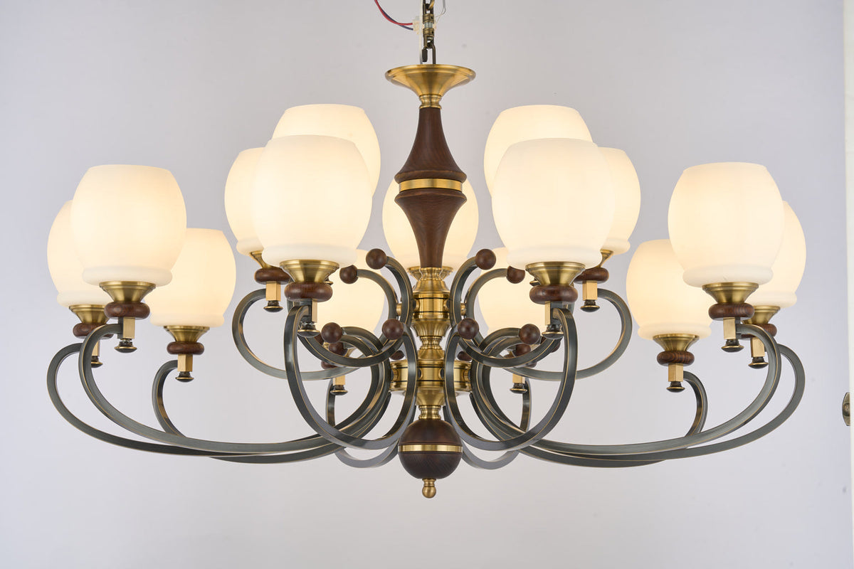
Real product photograph of the Briarwood ten-light chandelier