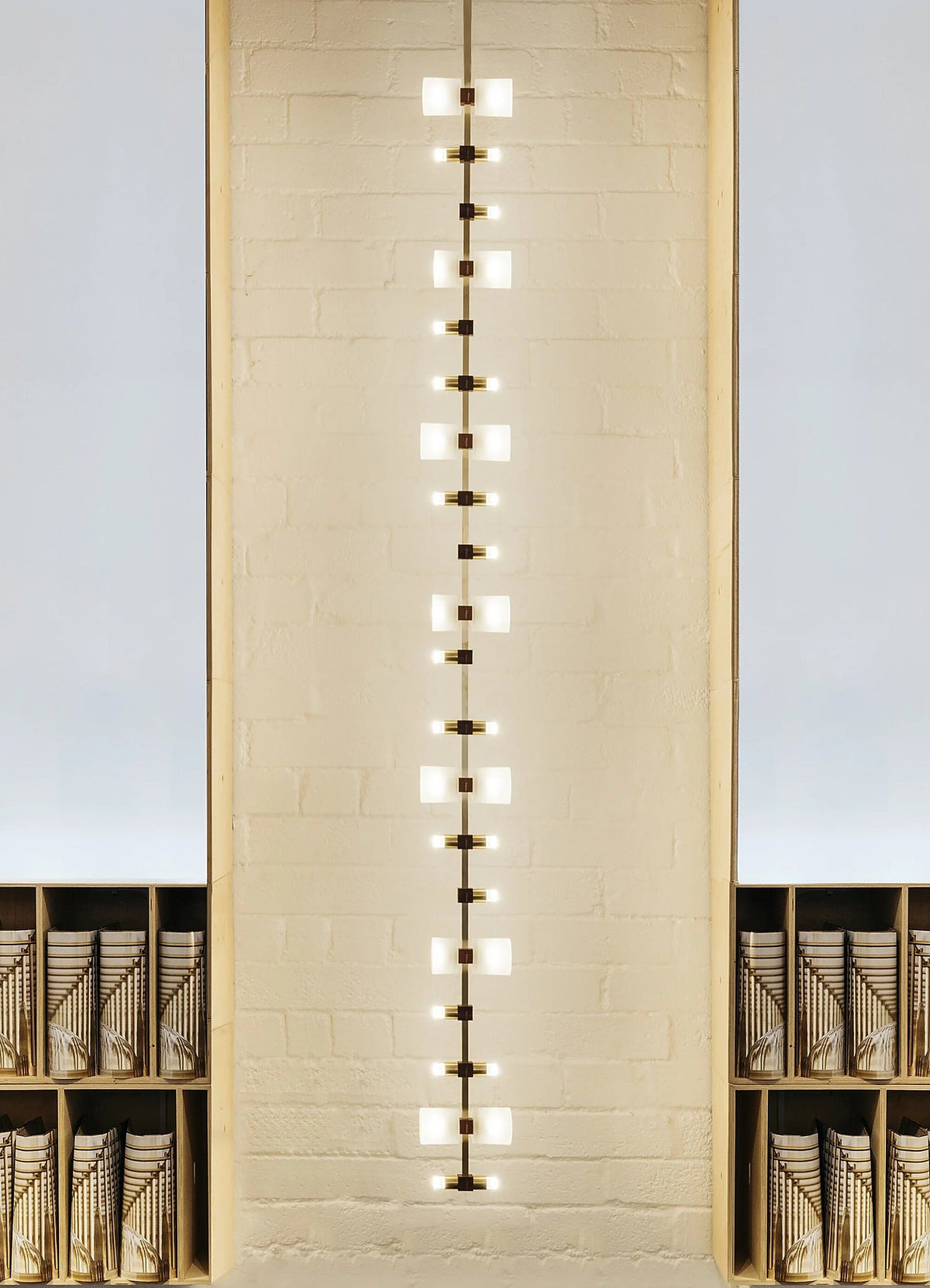 
Royal Brushed Copper Vertical LED Pendant Light