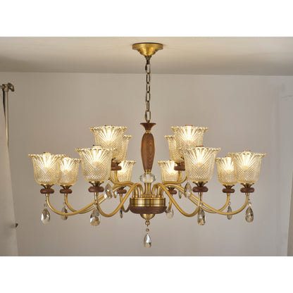 Cognelle eight plus four two-tier chandelier complete product view