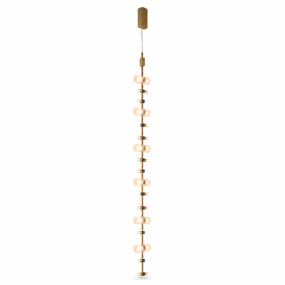 Royal Brushed Copper Vertical LED Pendant Light
